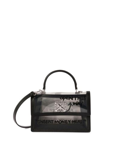 Off-White c/o Virgil Abloh BORSA A MANO JITNEY 1.4 IN PVC - Nero