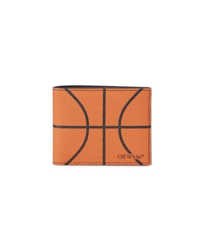 Off-White c/o Virgil Abloh Cartera Basketball con logo - Blanco