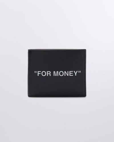 Off-White c/o Virgil Abloh Portafoglio bi-fold For Money - Nero