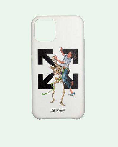 Off-White c/o Virgil Abloh Arrow And Skeleton-print Iphone 11 Pro Max Phone Case - White