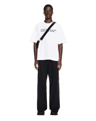 Off-White c/o Virgil Abloh Camiseta Bookish con logo - Blanco