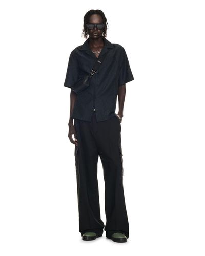 Off-White c/o Virgil Abloh Ow Emb Drill Cargo Pant - Blue