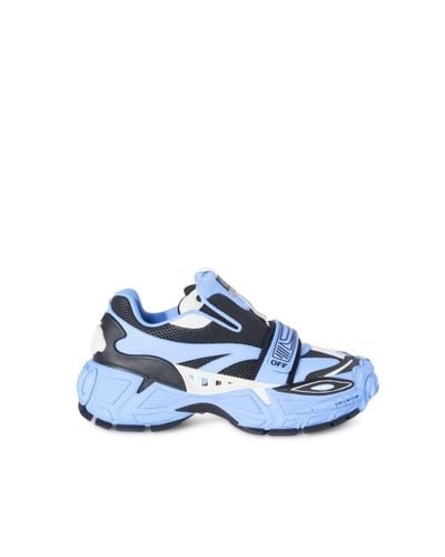 Off-White c/o Virgil Abloh Glove Slip On Sneakers, Light/, 100% Rubber - Blue