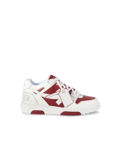 Off-White c/o Virgil Abloh Sneakers Out of Office Rosso Amaranto/Bianco - Rosa