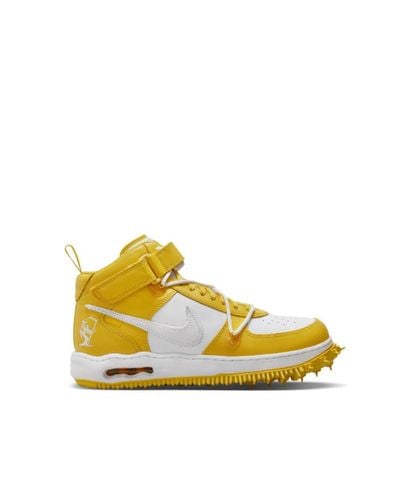 NIKE X OFF-WHITE Sneakers Nike AF1 Mid Varsity Maize c/o Off-WhiteTM️ Bianco/Giallo