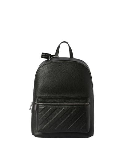 Off-White c/o Virgil Abloh Diag Leather Backpack - Black