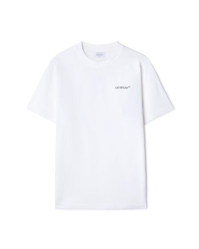 Off-White c/o Virgil Abloh T-shirt Flower Scan en coton - Blanc