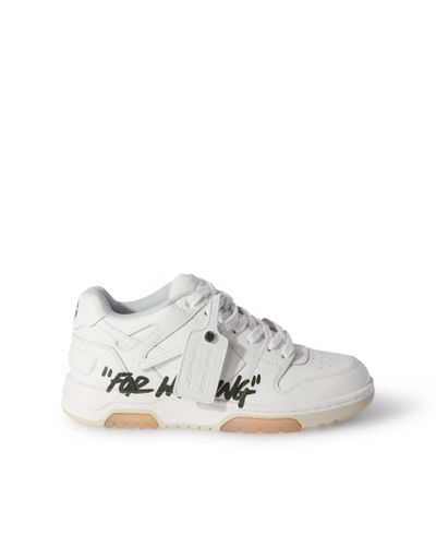 Off-White c/o Virgil Abloh Off- baskets out of office 'for walking' hes - Blanc