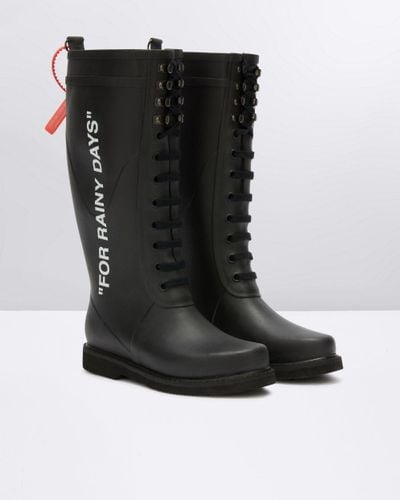 Off-White c/o Virgil Abloh Rain Boots - Black