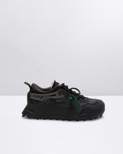 Off-White c/o Virgil Abloh Oddsy-1000 Brand-embroidered Woven Low-top Sneakers - Black