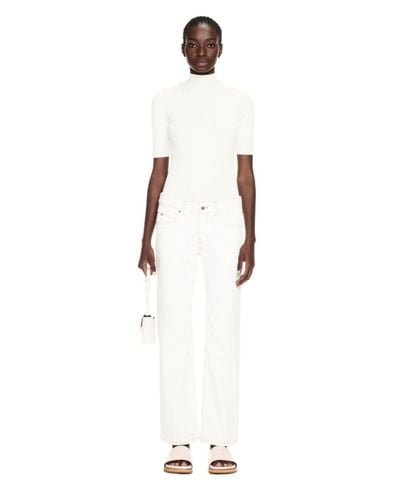 Off-White c/o Virgil Abloh Vaqueros con diseño clásico de cinco bolsillos - Blanco