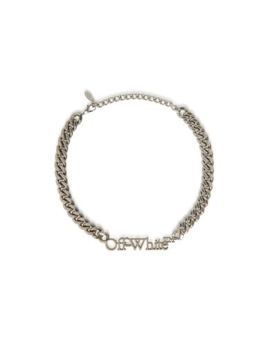 Off-White c/o Virgil Abloh Logo Chain Necklace - Metallic