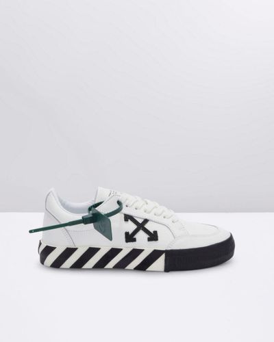 Off-White c/o Virgil Abloh Low Vulcanized Canvas Trainer - White