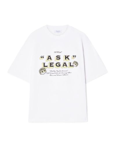 Off-White c/o Virgil Abloh "ask Legal" Show Tee - White