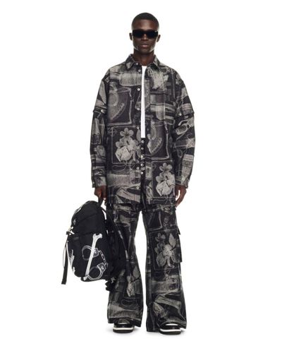 Off-White c/o Virgil Abloh Xray Super BAGGY Jeans - Gray