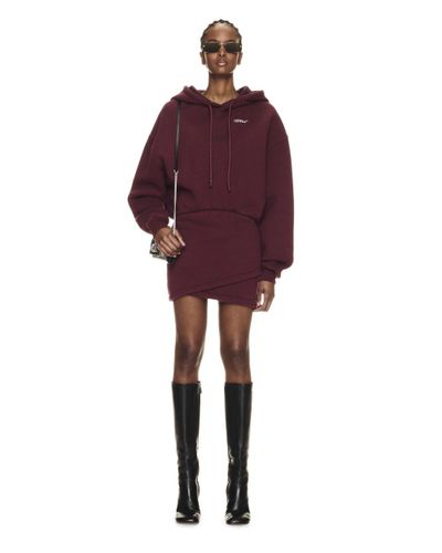 Off-White c/o Virgil Abloh For All Book Hoodie Sweatdres Burgundy - Purple