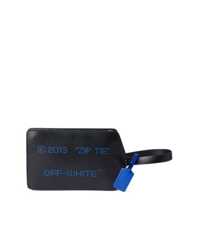 Off-White c/o Virgil Abloh Zip Tie Medium Clutch - Black