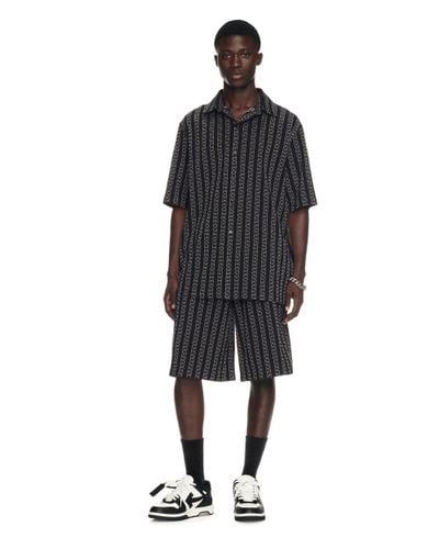 Off-White c/o Virgil Abloh Arrow Stripes Shorts - Black