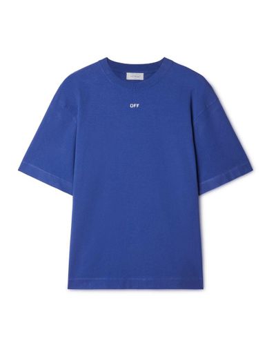 Off-White c/o Virgil Abloh T-shirt à imprimé graphique - Bleu