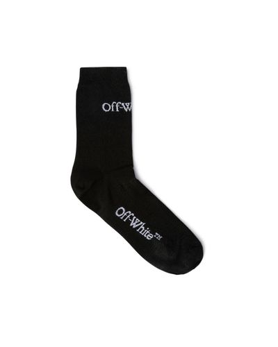 Off-White c/o Virgil Abloh Small Logo Short Socks - Black
