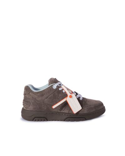 Off-White c/o Virgil Abloh Out Of Office Suede Sneakers - Brown