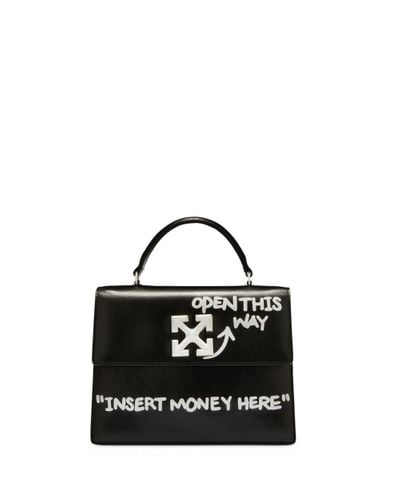 Off-White c/o Virgil Abloh Jitney 1.4 Top Handle Quote - Black