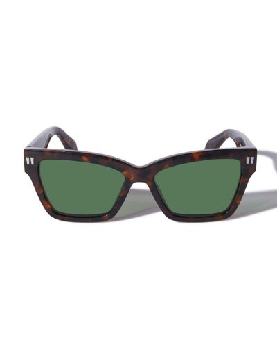 Off-White c/o Virgil Abloh Cincinnati Rectangle-frame Sunglasses - Green