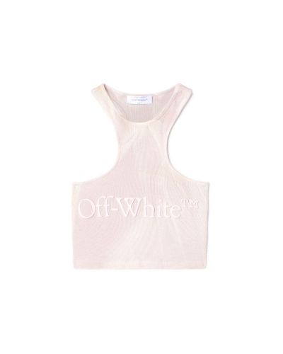 Off-White c/o Virgil Abloh LAUNDRY RIB ROWING TOP BURNISHED LILAC B - Rose