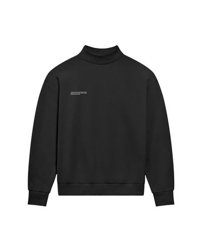 PANGAIA Archive High Neck Sweatshirt - Black