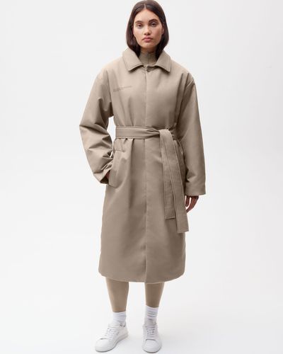 PANGAIA Flower-warmth Trench Coat - Natural