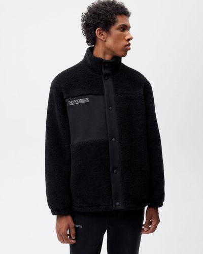 PANGAIA Recycled Wool Fleece Jacket - Black