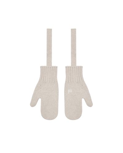 PANGAIA Recycled Cashmere Mittens - White