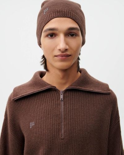PANGAIA Recycled Cashmere Beanie - Brown