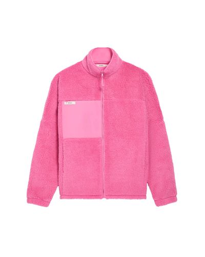 PANGAIA Archive Fleece Zipped Jacket - Pink