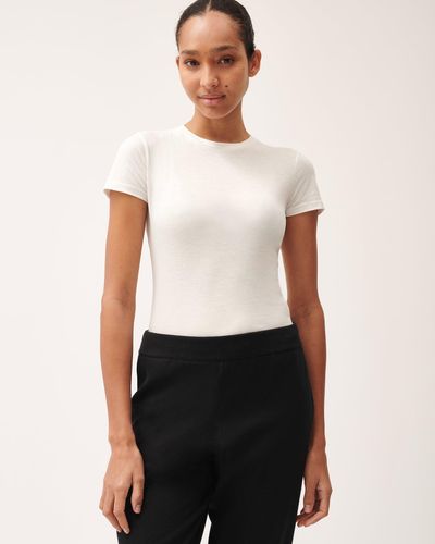 PANGAIA 365 Cotton-stretch T-shirt - White