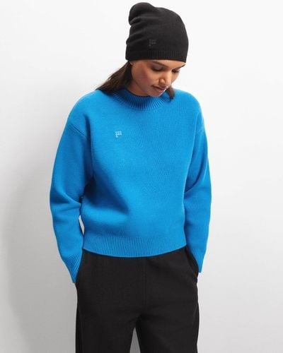 PANGAIA Recycled Cashmere Jumper - Blue