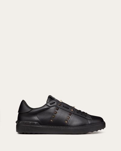 Valentino Garavani SNEAKERS ROCKSTUD UNTITLED AUS KALBSLEDER - Schwarz