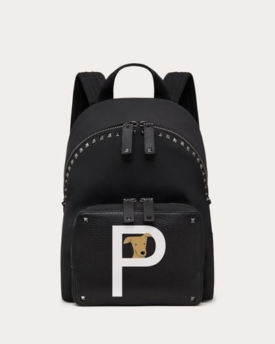 Valentino Garavani ROCKSTUD PET INDIVIDUALISIERBARER RUCKSACK - Schwarz