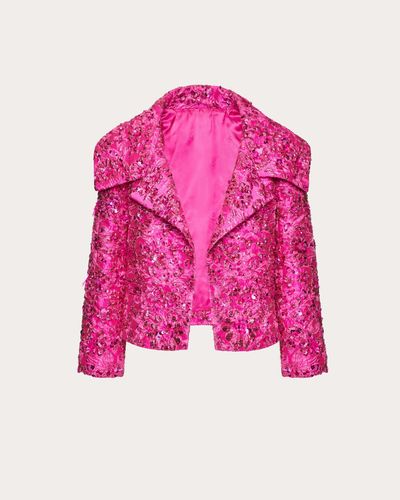 Valentino PETITE BLAZER AUS JACQUARD - Pink