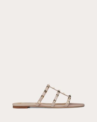 Valentino Garavani FLACHE SLIDER-PANTOLETTEN ROCKSTUD - Mehrfarbig