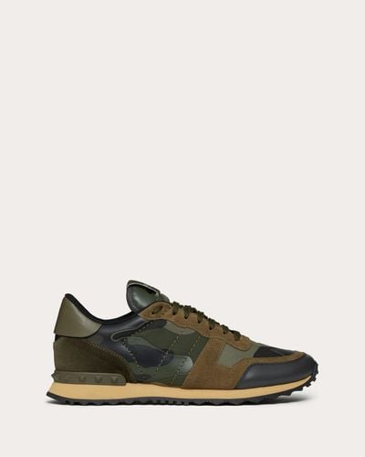 Valentino Garavani SNEAKERS ROCKRUNNER CAMOUFLAGE AUS MESH - Mehrfarbig