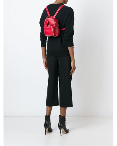 valentino backpack red