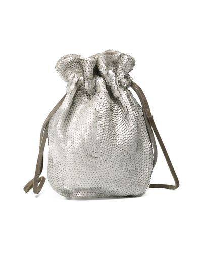 drawstring sequin bag
