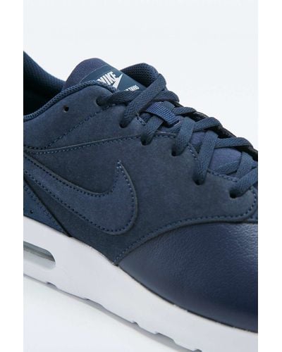 Nike Air Max Tavas Blue Leather Trainers for Men - Lyst