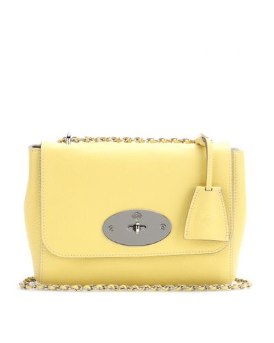 Mulberry Lily Leather Shoulder Bag in Yellow - Lyst