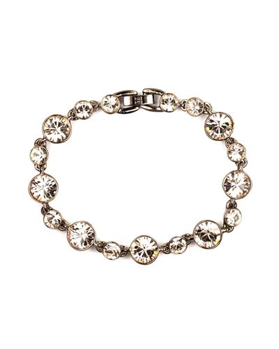 Givenchy Goldtone Smoky Quartz Swarovski Element Stretch Bracelet in  Metallic | Lyst