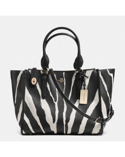 coach zebra tote