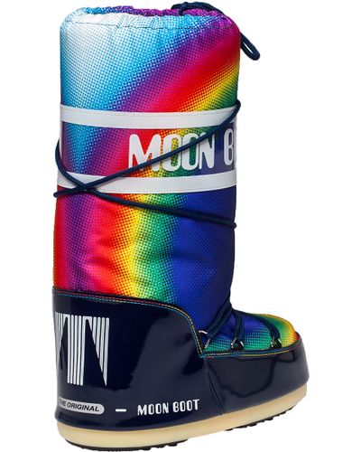 multi color moon boots