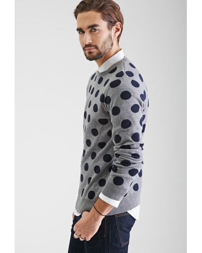 polka dot sweater for men