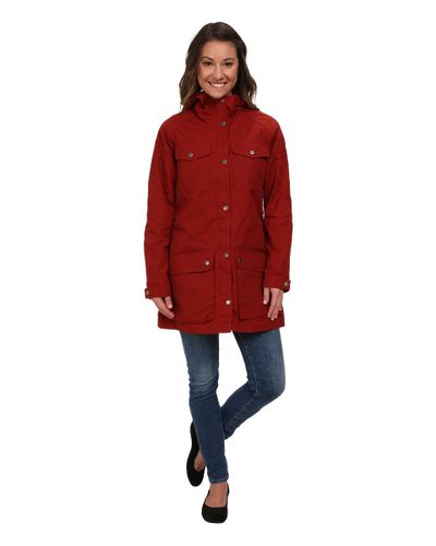 Fjallraven Greenland Parka Light in Deep Red (Red) - Lyst